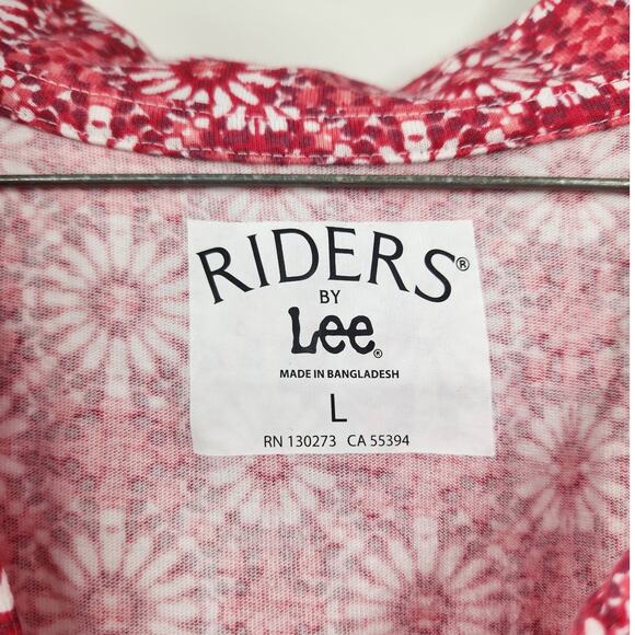 Riders by Lee Pink & Red Sleeveless Dress - Women's Large - Picture 3 of 4